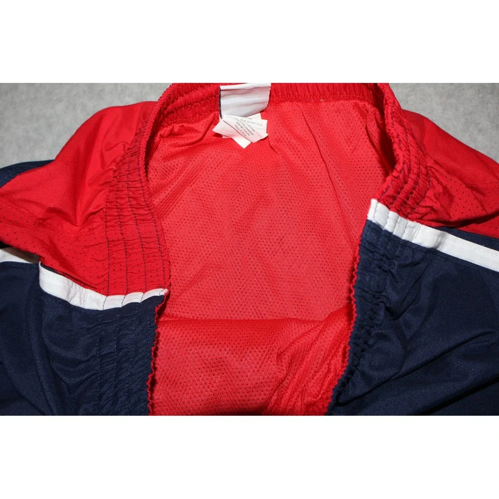 Nike Lined Swim Shorts Mens Small Navy Blue Red Athletic Gym Workout Trunks